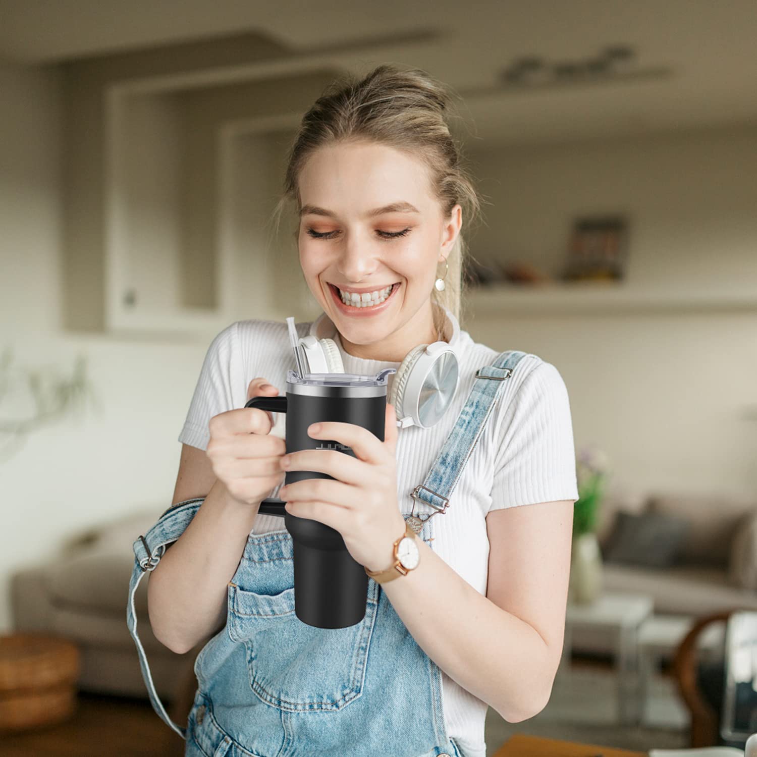Dishwasher-safe and BPA-free Soufull tumbler for easy, everyday cleaning.