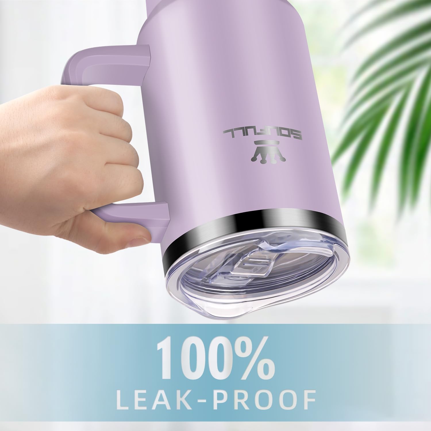 Soufull double-wall vacuum insulation keeps beverages cold for hours.