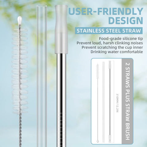 Silicone sleeve and handle enhance grip during outings.