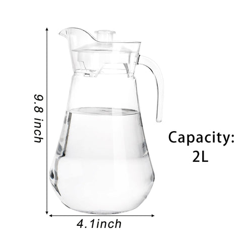 SOUJOY 2L pitcher wide mouth for simple filling and cleaning
