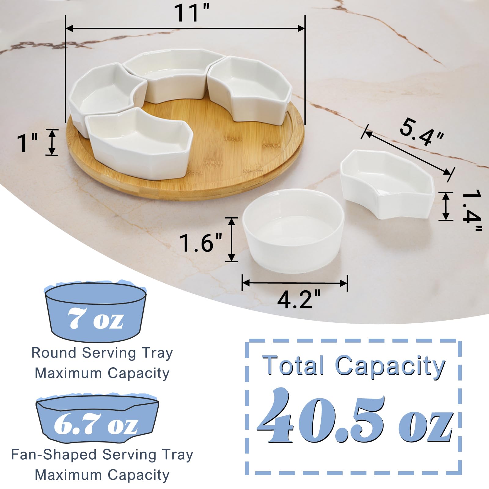 SOUJOY 360° rotating base keeps items reachable from any angle.