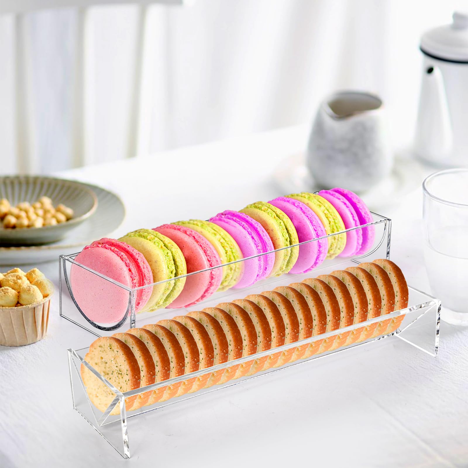 SOUJOY multi-purpose snack tray organizes crackers and cookies with a chic look.