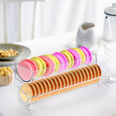 SOUJOY multi-purpose snack tray organizes crackers and cookies with a chic look.