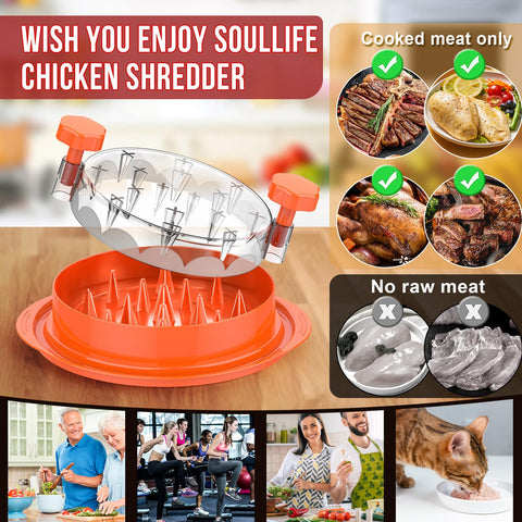 SoulLife chicken shredder compact storage fits in small drawers