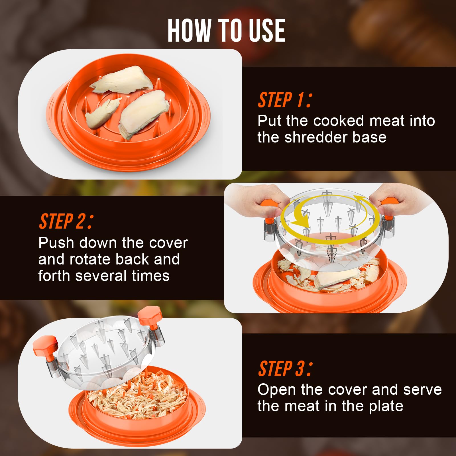 SoulLife chicken shredder versatile tool for beef and pork shredding
