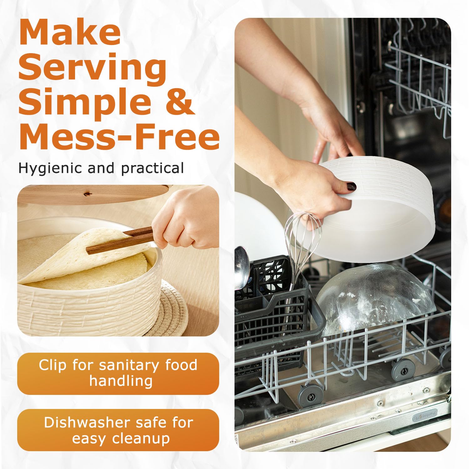 SoulMex microwave and oven safe tortilla warmer heats tortillas quickly while preserving softness.