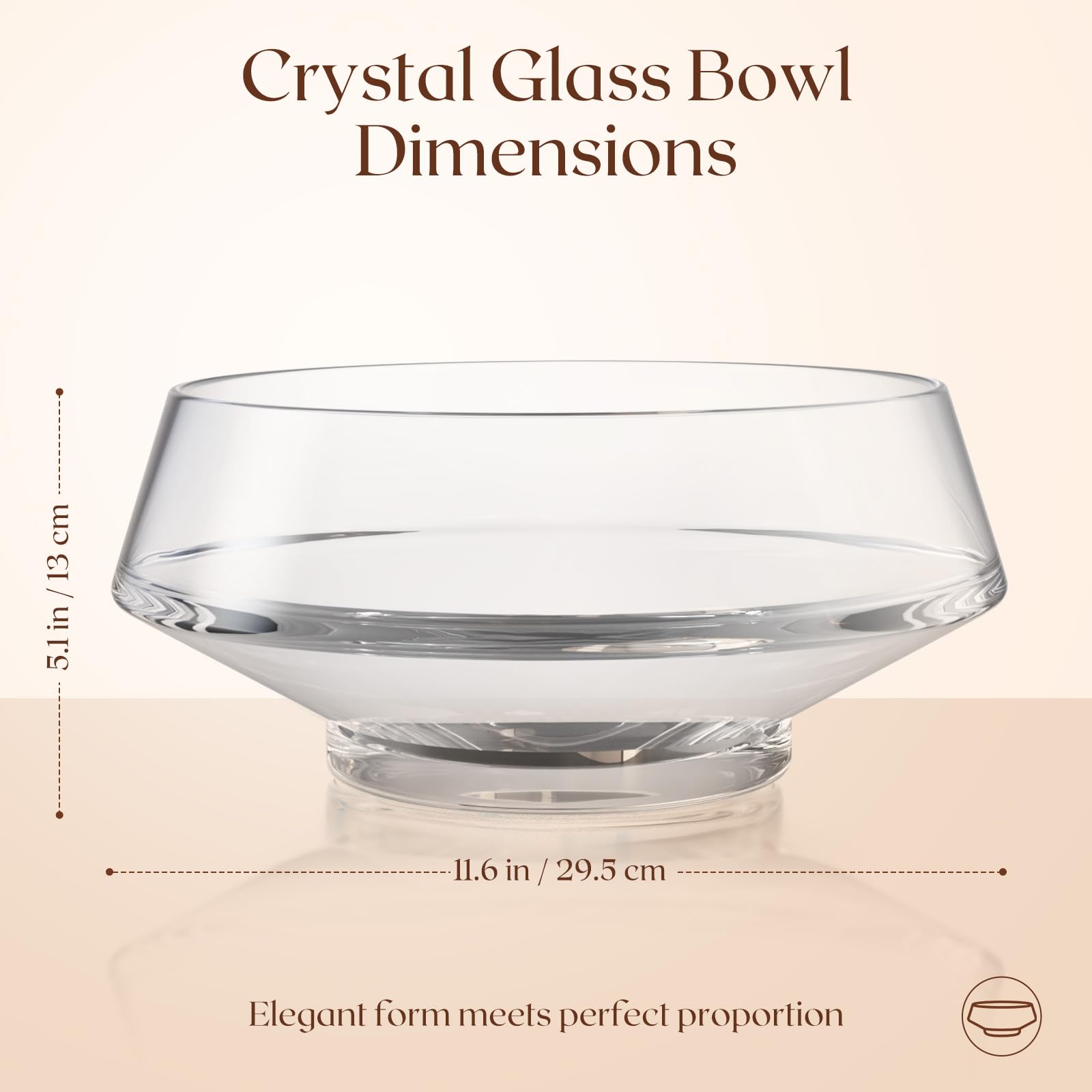 SoulThink smooth, scratch-resistant crystal surface preserves clarity