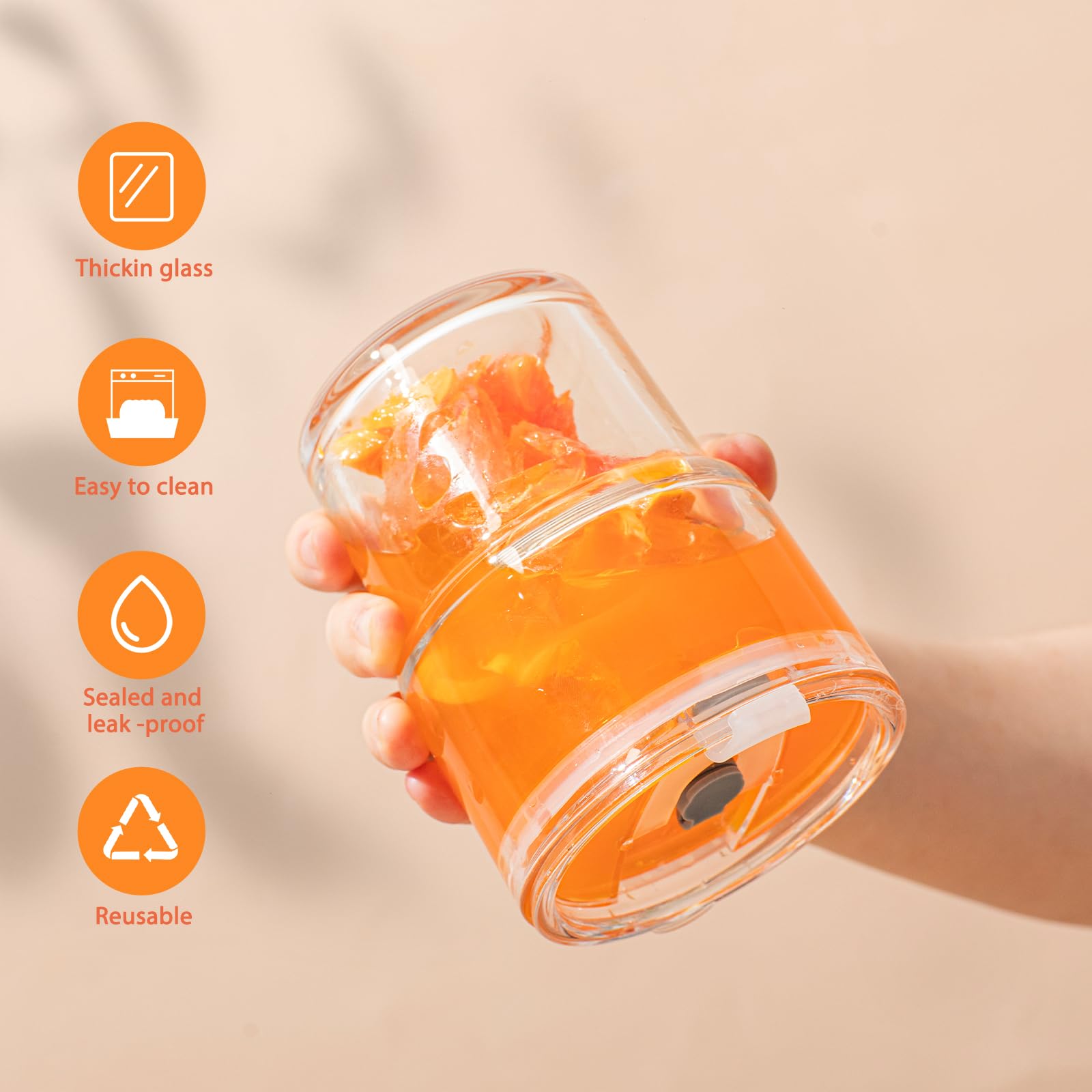 SoulTimes crystal-clear tumbler highlighting versatile drink use