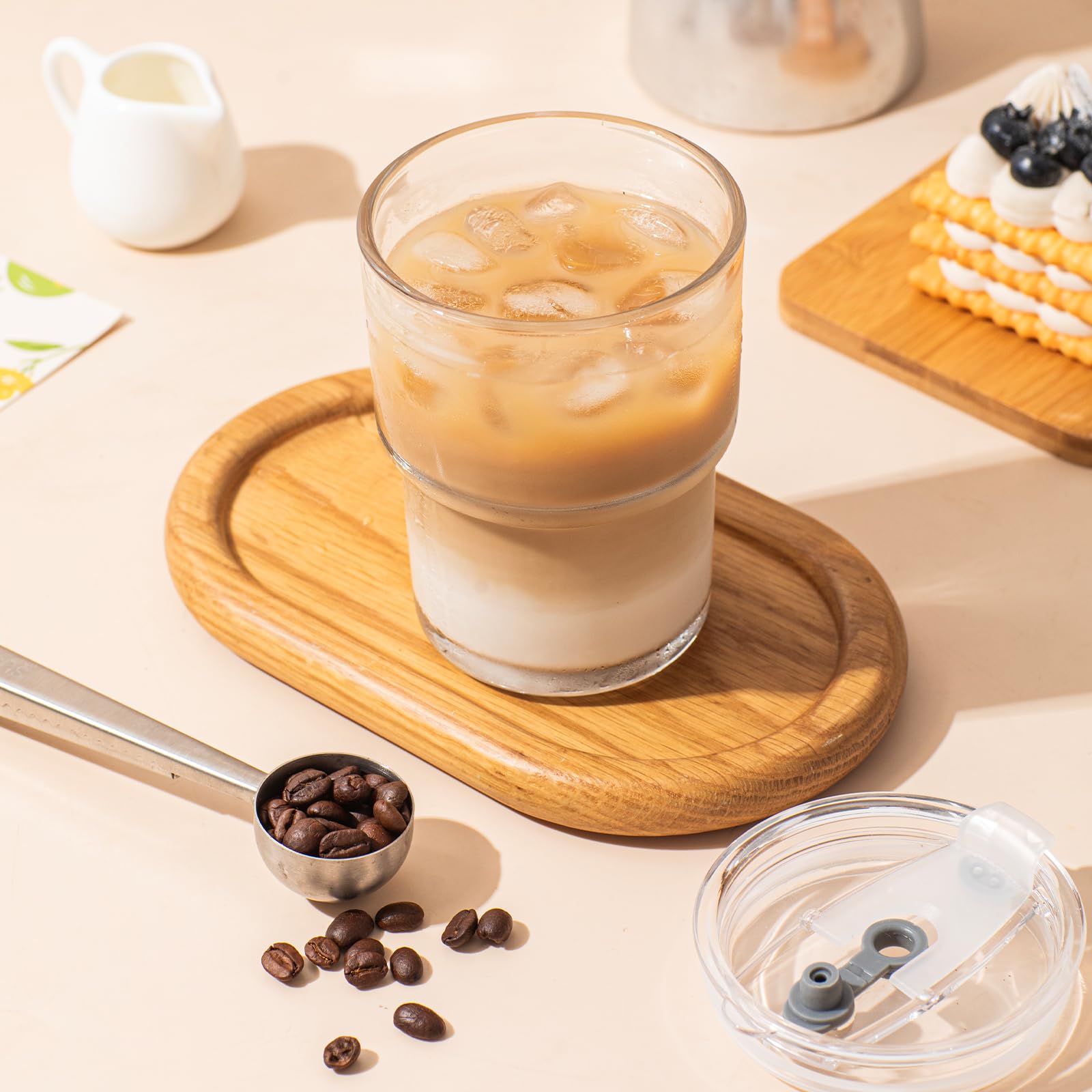 SoulTimes glass straw set for reusable beverage options