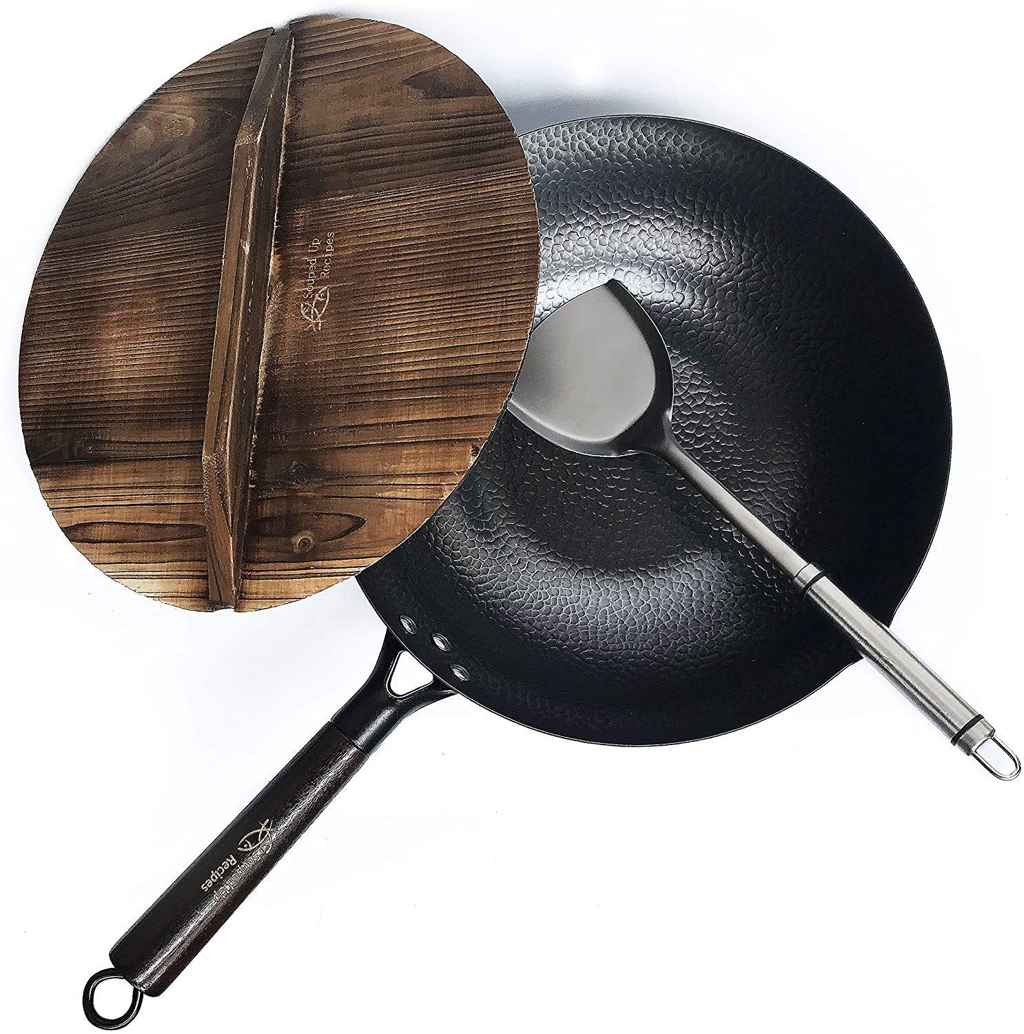 Souped Up Recipes 12.5-inch wok ready for immediate searing and stir-fries.