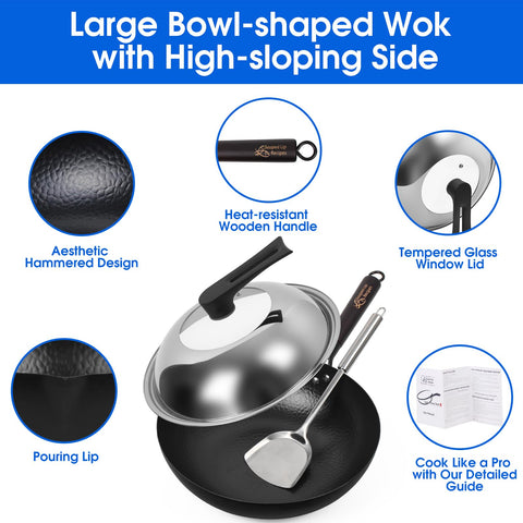 Souped Up Recipes 12.5-inch wok ideal for sizzling stir-fries and soups
