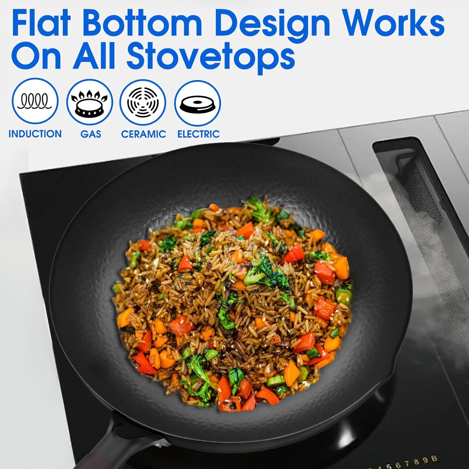 Souped Up Recipes wok spatula provides precise flipping and control.