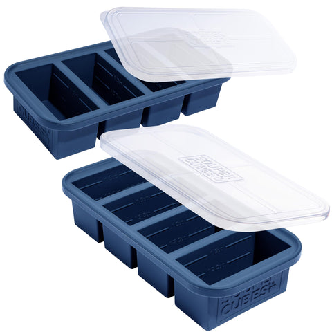 Souper Cubes 1 Cup silicone freezer mold with lid for portioned weeknight dinners