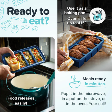 Souper Cubes dishwasher-safe design makes cleanup after meal prep simple
