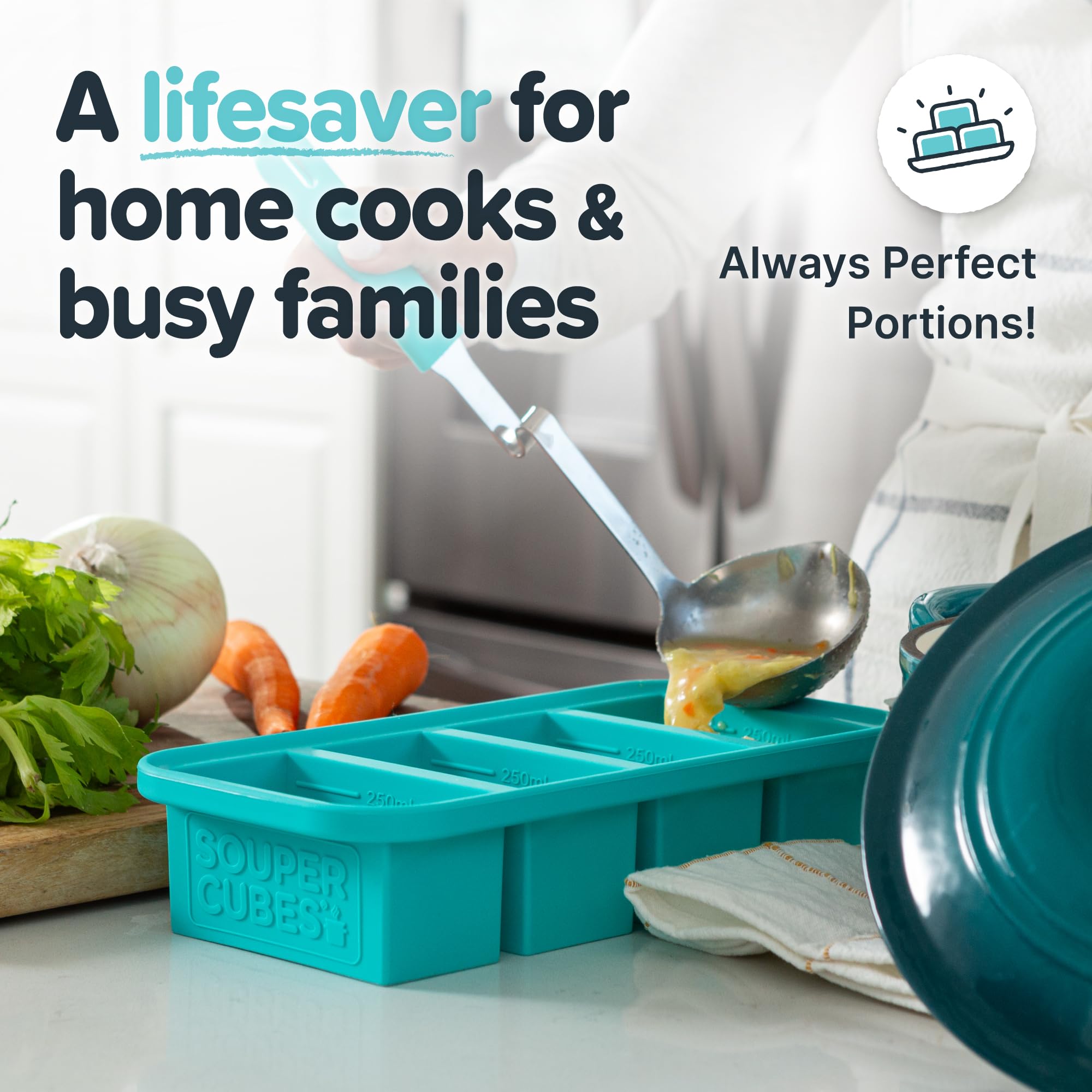 Souper Cubes dishwasher-safe and oven-safe trays simplify busy kitchen routines
