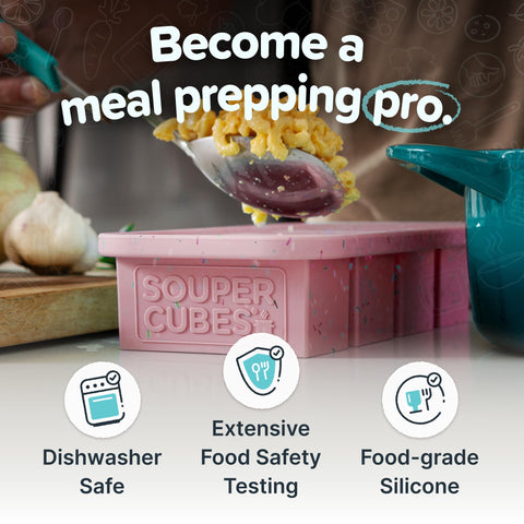 Souper Cubes dishwasher-safe for quick cleanup after freezing meals.