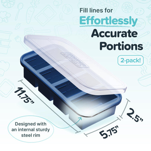 Souper Cubes oven-safe freezer tray supports quick reheats and safe storage