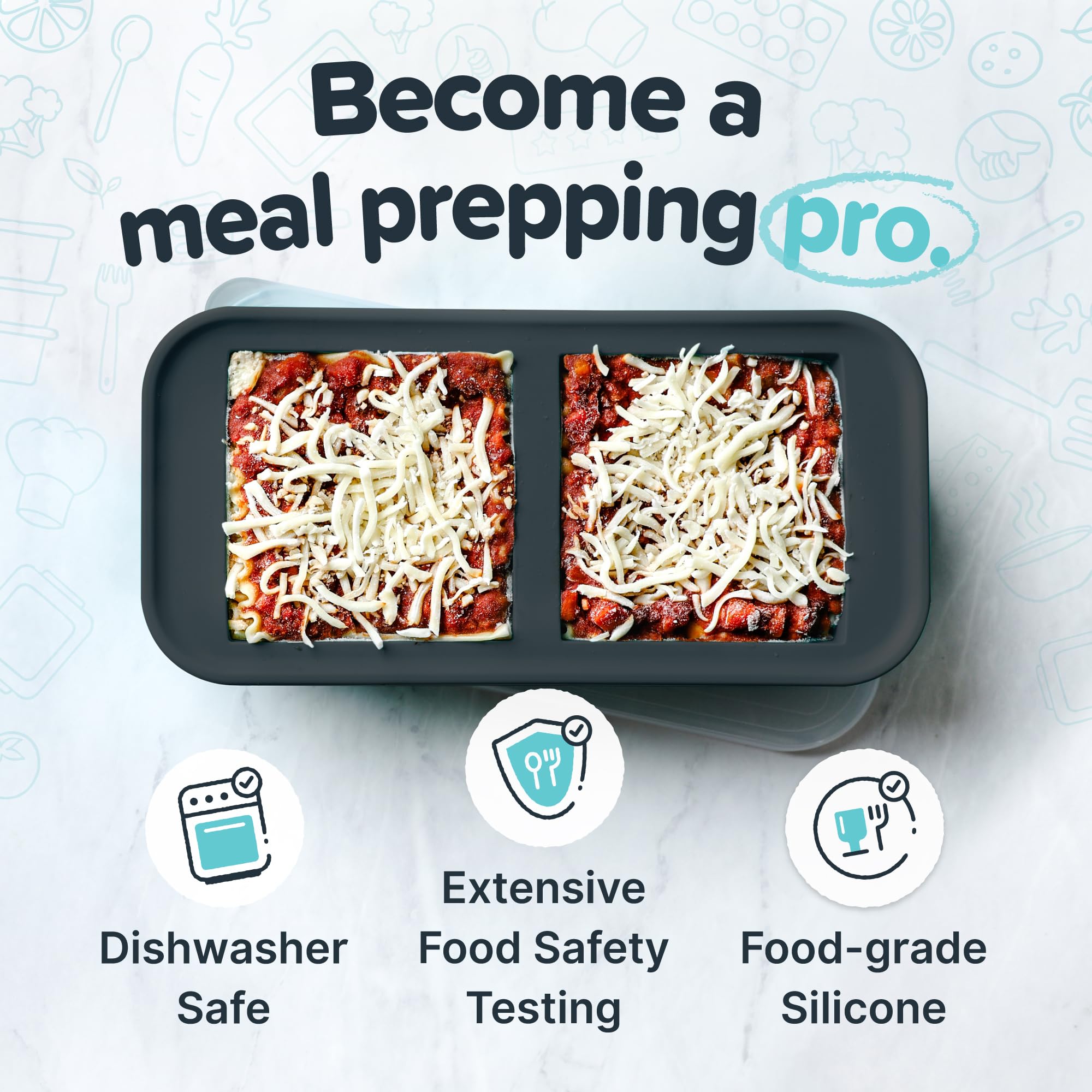 Souper Cubes with fill lines makes portioning precise for 1- or 2-cup servings.