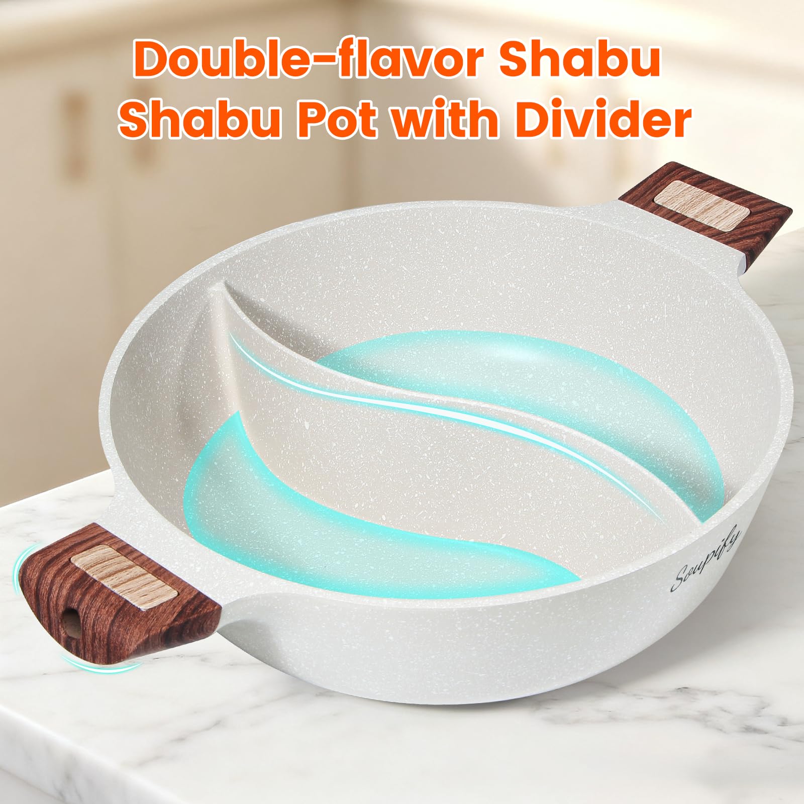 Soupify dual-flavor pot supports customizable flavor pairings for gatherings.