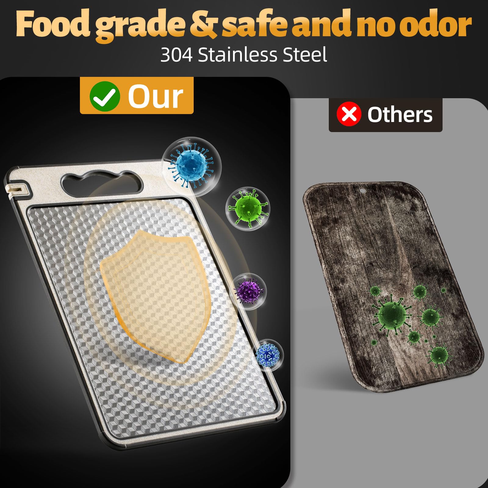 SOURCEBEAT wheat straw side for vegetables and fruits, BPA-free daily prep.