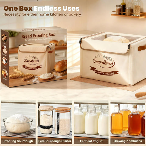 Sourdbred multipurpose proofing box used for starter warming yogurt or kombucha