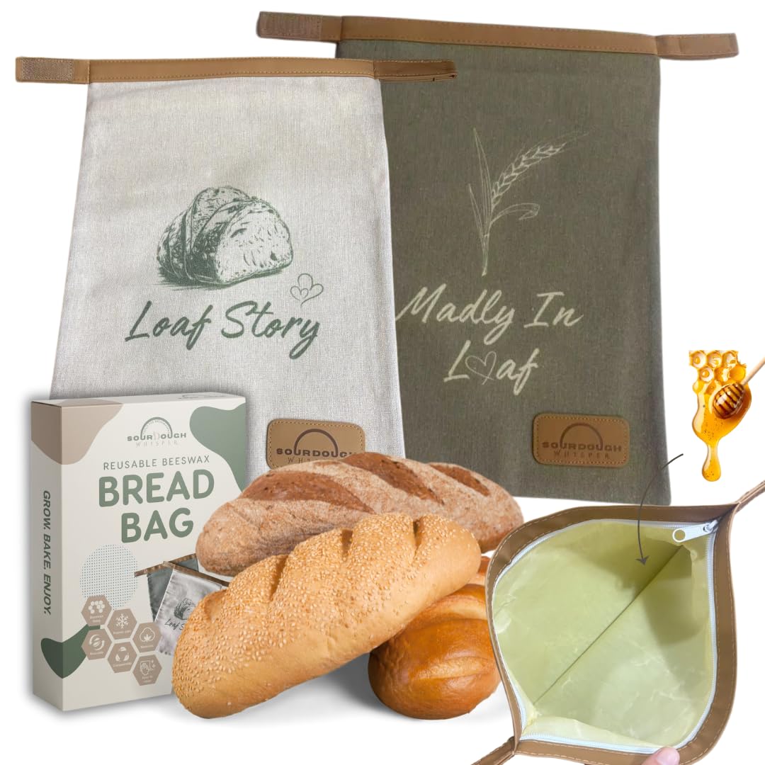 Sourdough Whisper LOAF STORY bag with double closure preserves freshness for sourdough