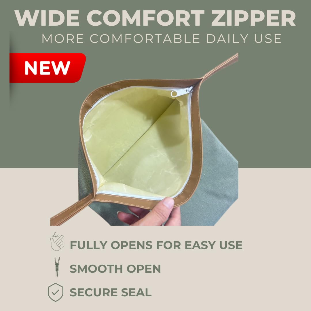 Sourdough Whisper bag featuring outer Velcro flap design for secure sealing