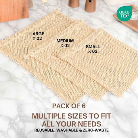 Lightweight cotton mesh detail from SOUS HOUSE bags showing airy texture.