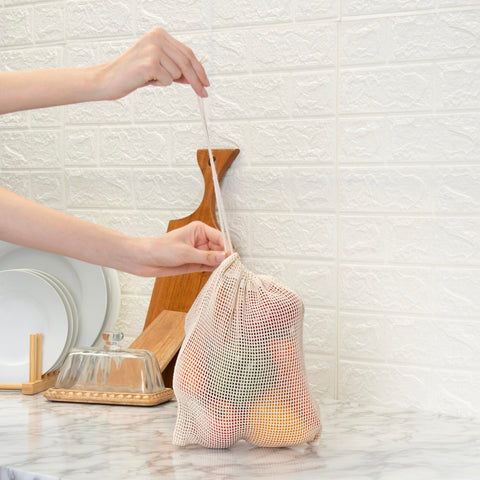 SOUS HOUSE mesh bags are machine washable for easy cleaning.