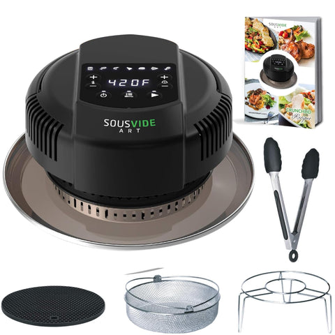 SOUSVIDE ART 7-in-1 lid on 8 qt Instant Pot for oil free air frying.