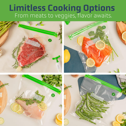 SOUSVIDE ART cooking steak with precise temp control for even doneness