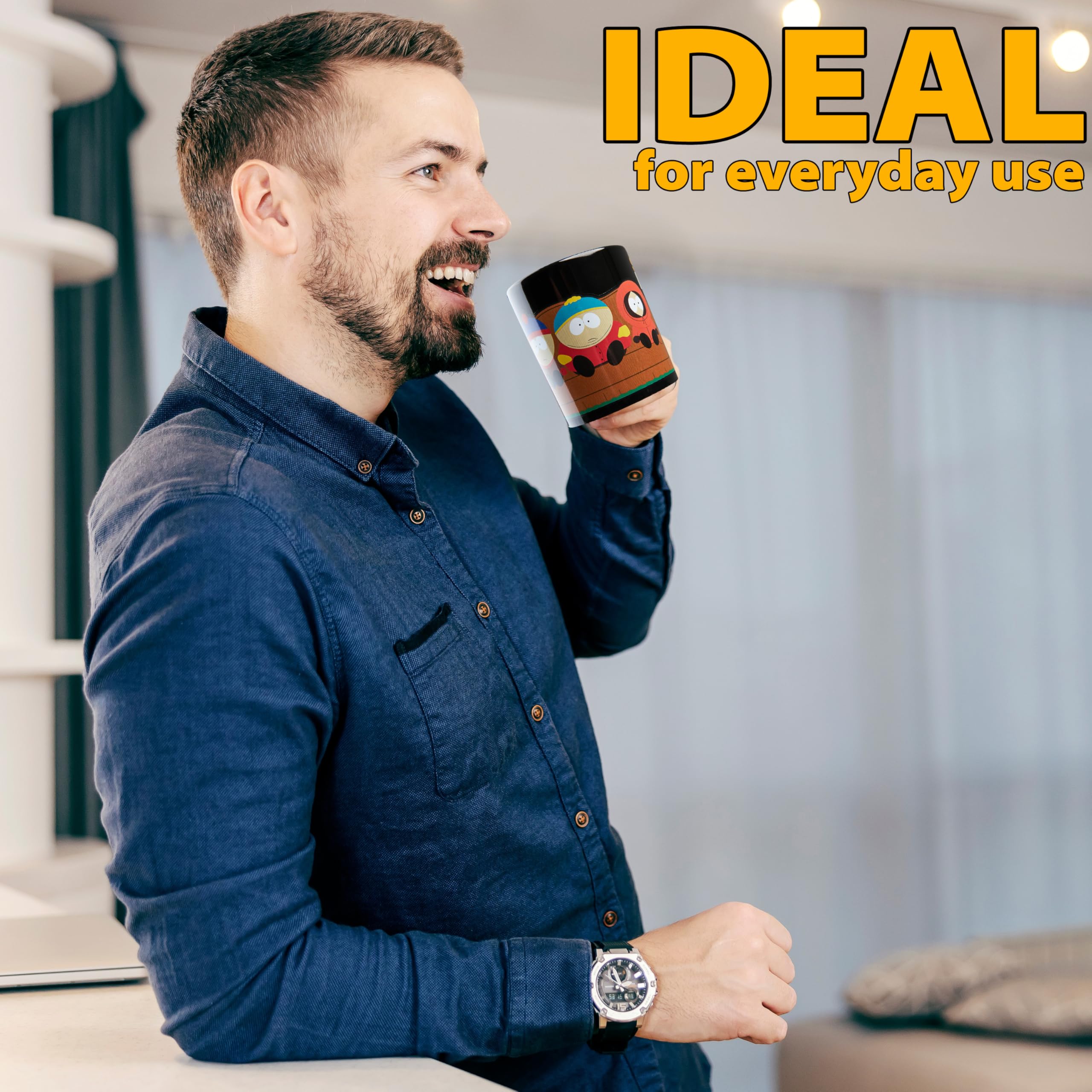 South Park mug's glossy finish enhances everyday coffee moments.