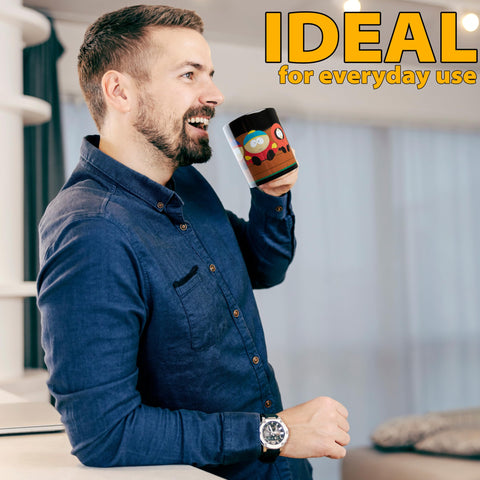 South Park mug's glossy finish enhances everyday coffee moments.