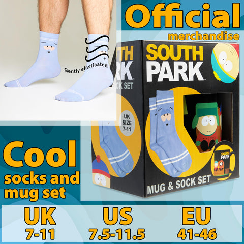 South Park packaging highlights the playful duo's themed charm.