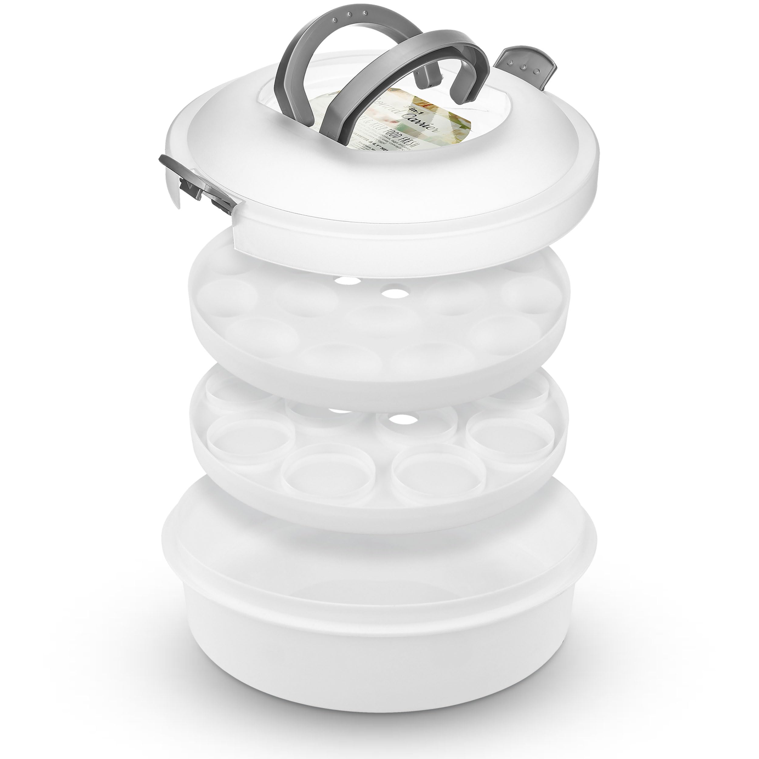Southern Homewares cupcake tray keeps treats upright and fresh on the go.