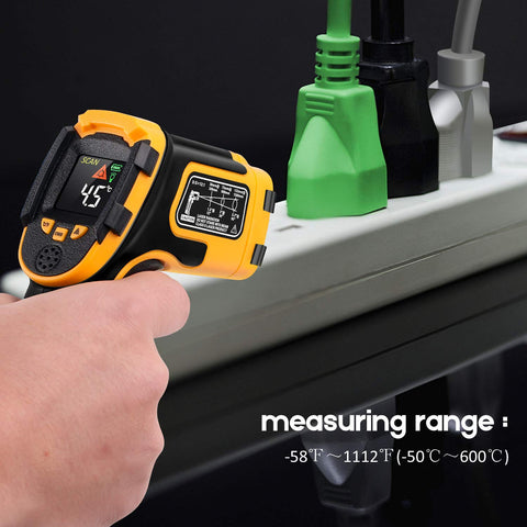 SOVARCATE infrared thermometer compact design for fridge and oven checks