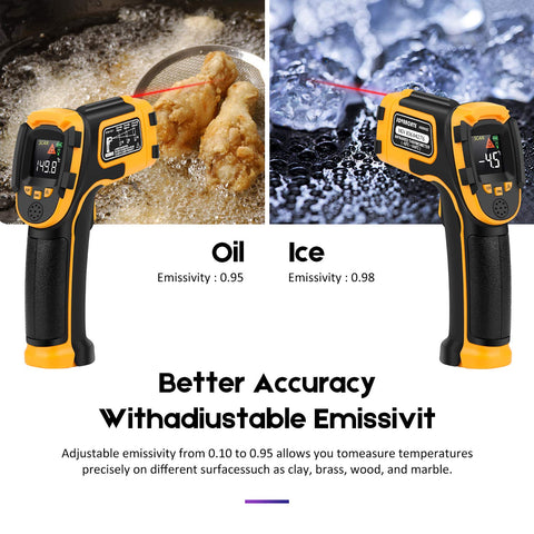 SOVARCATE infrared thermometer with meat probe for internal temperature checks