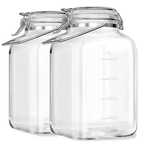 Sovietiep 1.5 gallon jar with airtight lid seals dry foods