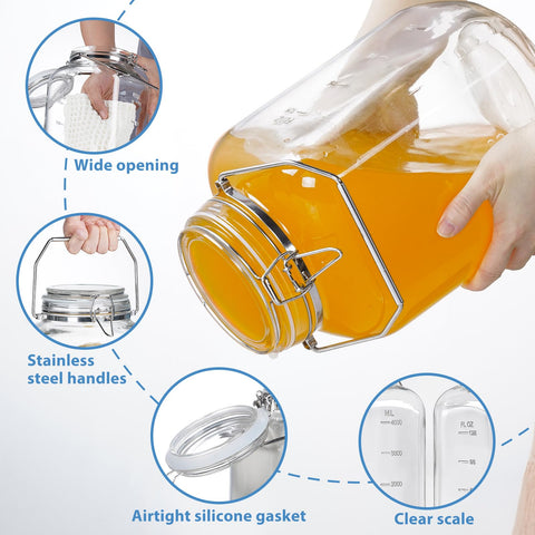 Sovietiep ergonomic handle jar offers a secure grip