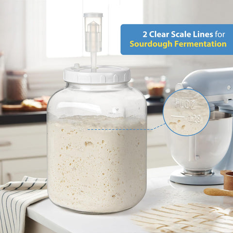 Sovietiep complete fermentation kit includes jars, lids, airlocks, and a manual for home use.