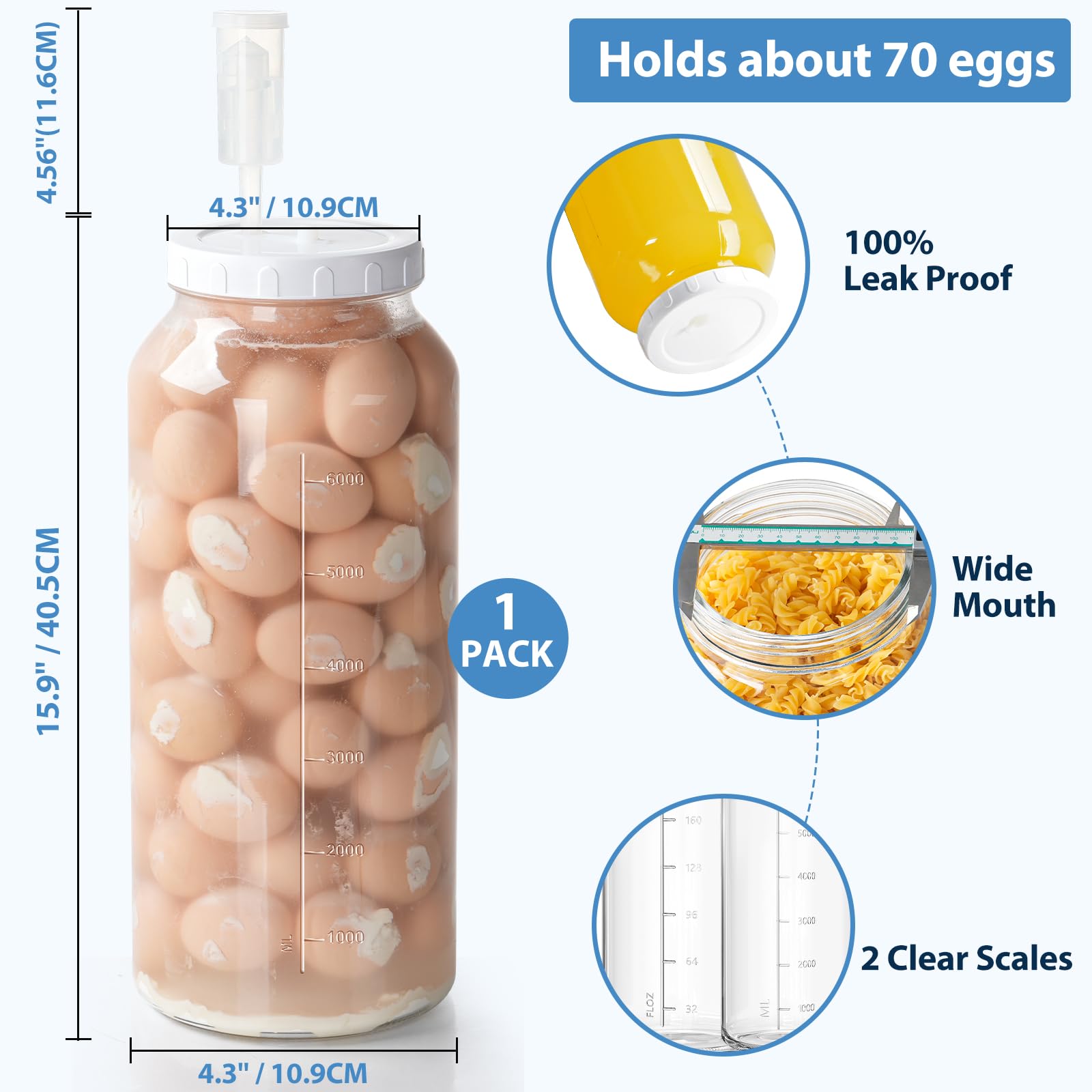 Sovietiep glass jar with airtight lid preserves flavors and minimizes airflow