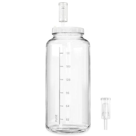 Sovietiep large fermentation jar with wide mouth for easy filling and cleaning