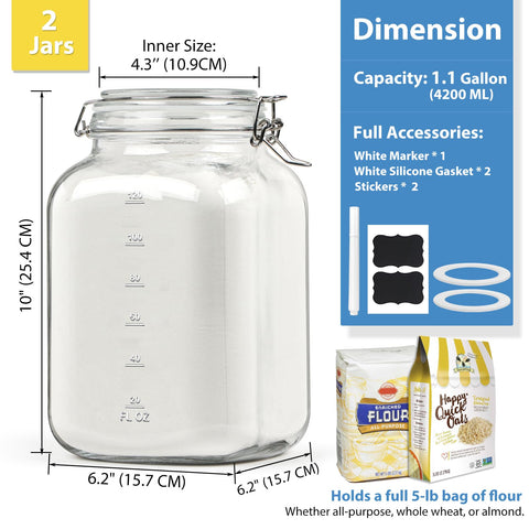 Sovietiep wide-mouth jar opening enables easy filling and measuring.