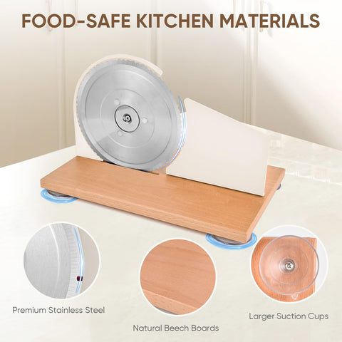 SOWKIPE metal wire guide keeps slices aligned for clean cuts.