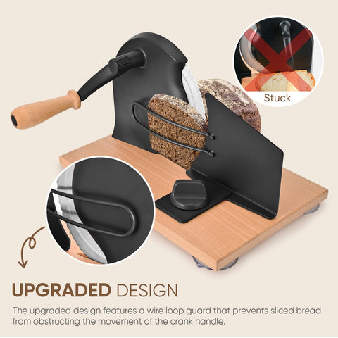 SOWKIPE metal guide ensures clean, aligned cuts without loaf damage.