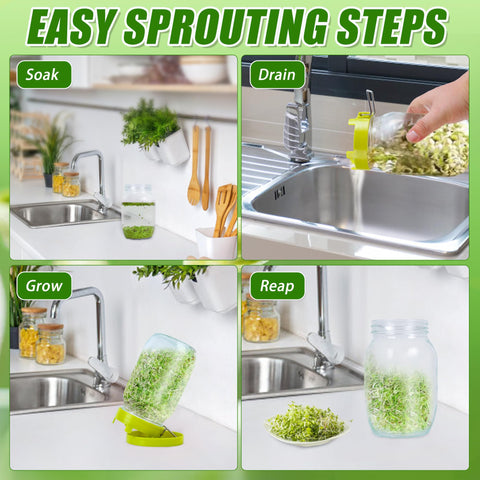 Sozize blackout sleeve helps keep sprouts dark for steady growth.