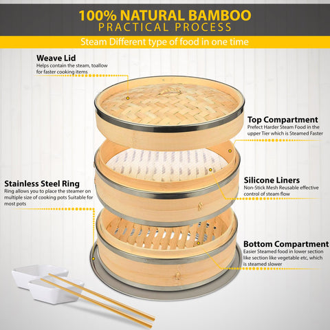 SP Dynamics steamer rings in stainless steel offer sturdy support and durability.