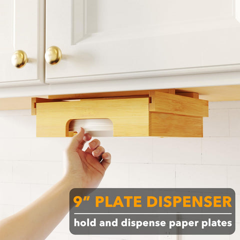 Sturdy bamboo SpaceAid holder close-up shows durable finish.