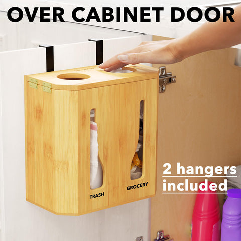 SpaceAid Bamboo compatible trash bag rolls up to 9.5 by 4.5 inches