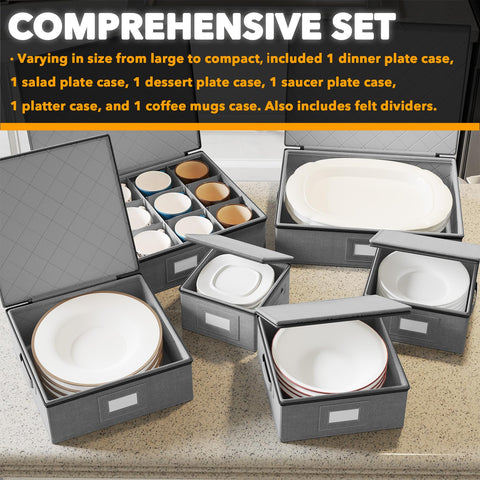 SpaceAid large plate case keeps dinner plates organized and cushioned during moves.